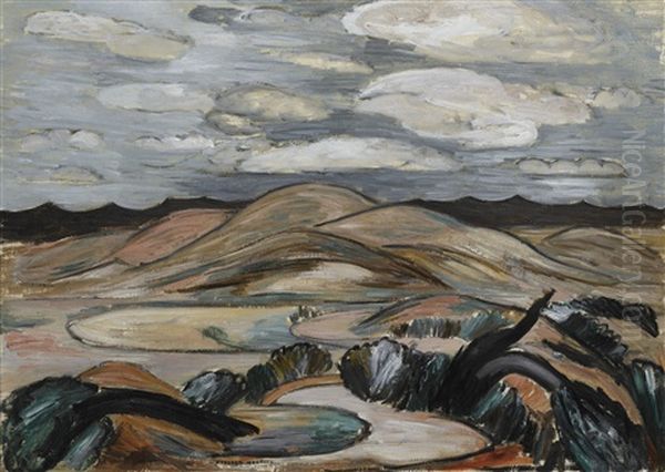 Landscape, New Mexico Oil Painting by Marsden Hartley