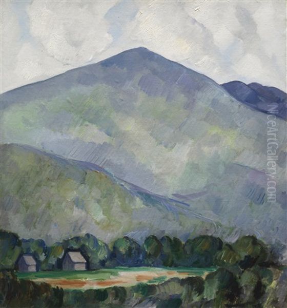 Mountains No. 23 (mountain Landscape) Oil Painting by Marsden Hartley