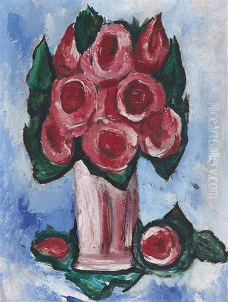 Blood Of Rose Oil Painting by Marsden Hartley