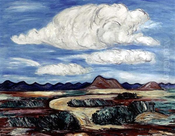 Winding Road Oil Painting by Marsden Hartley