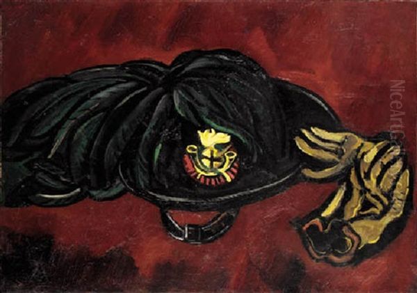 Insignia With Gloves Oil Painting by Marsden Hartley