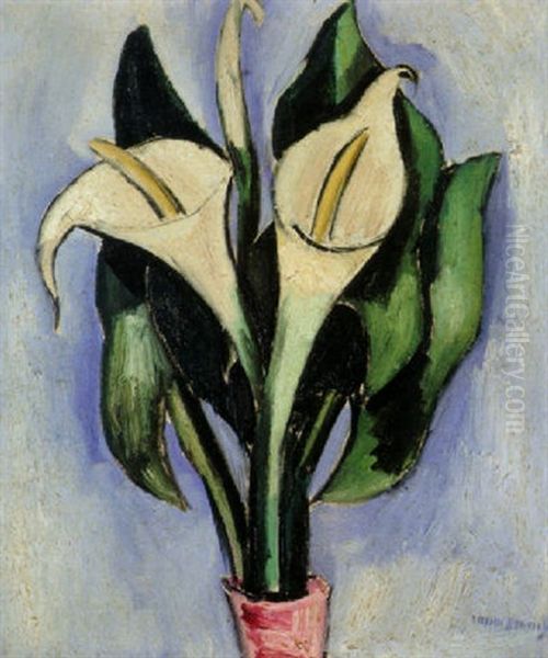 Callas Oil Painting by Marsden Hartley