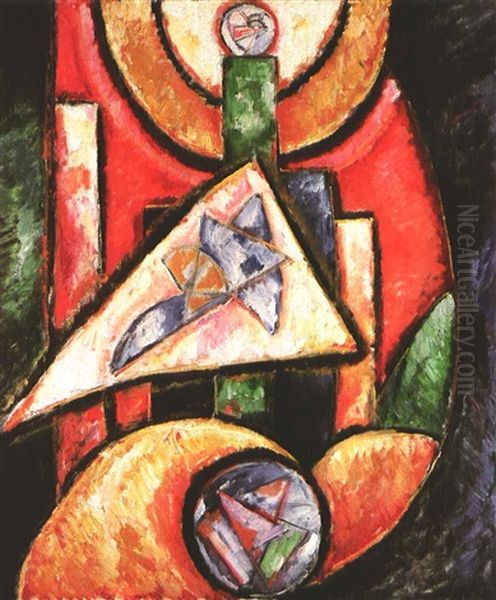 Abstraction Oil Painting by Marsden Hartley