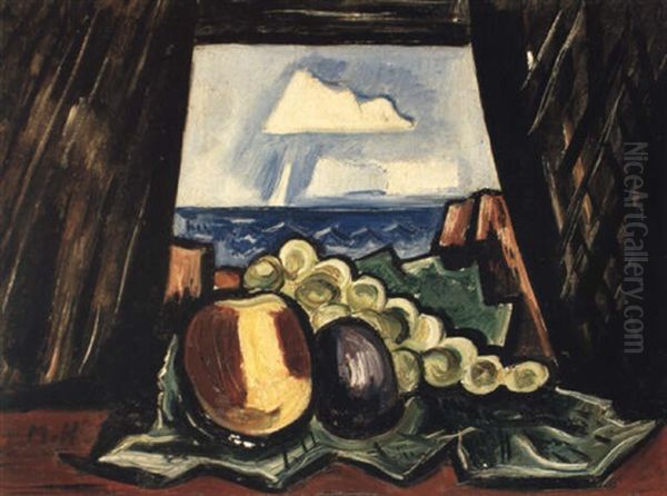 Sea Window, New England Oil Painting by Marsden Hartley