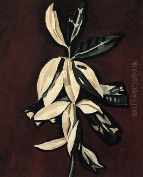 Leaves Oil Painting by Marsden Hartley