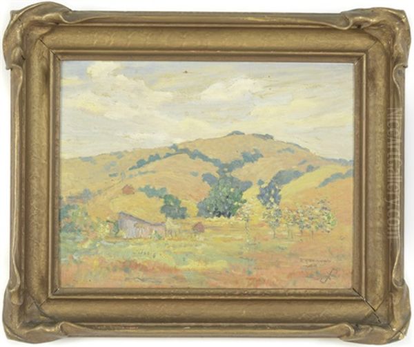 The Barren Hills Of California Oil Painting by Sadakichi Hartmann