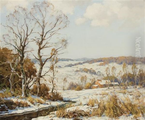 The Melting Snow Oil Painting by Walter C. Hartson