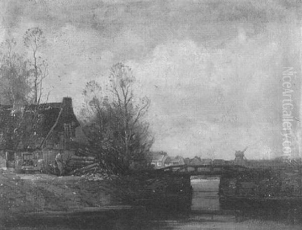 Canal Near The Hague by Walter C. Hartson