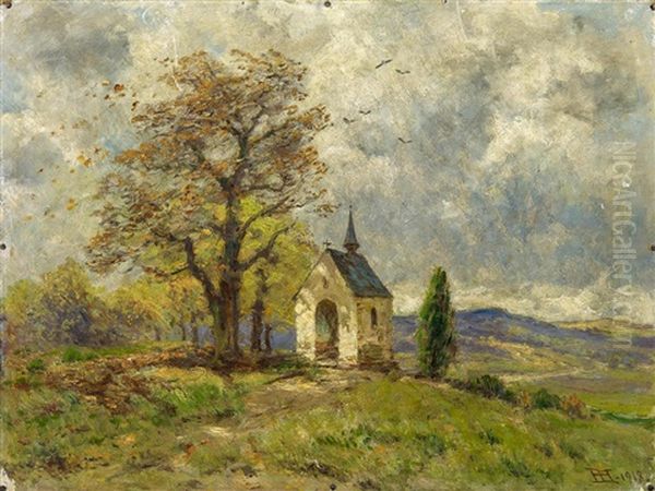 Kapelle Bei Mertloch In Der Eifel Oil Painting by Heinrich Hartung the Elder