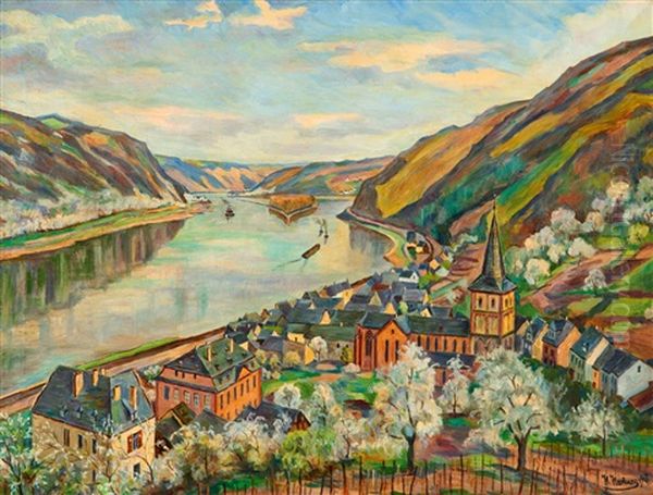 Oberwesel Am Rhein Oil Painting by Heinrich Hartung the Elder