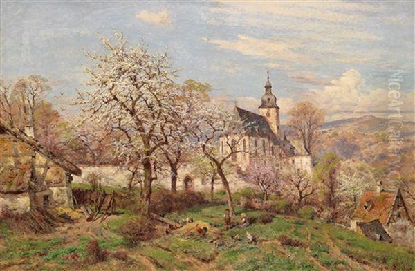 Eiffellandschaft Oil Painting by Heinrich Hartung the Elder