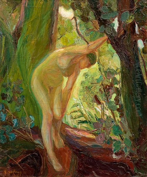 Akt Im Wald Oil Painting by Heinrich Hartung the Elder