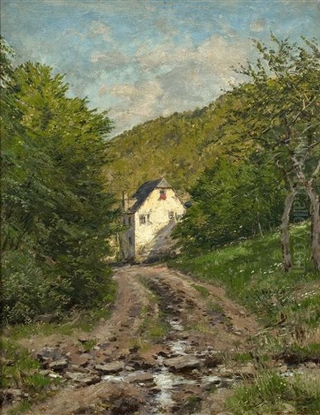 Waldlandschaft Mit Haus Und Weg Oil Painting by Heinrich Hartung the Elder