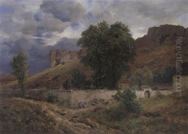 Eifellandschaft Mit Den Gerolsteiner Felsen Oil Painting by Heinrich Hartung the Elder