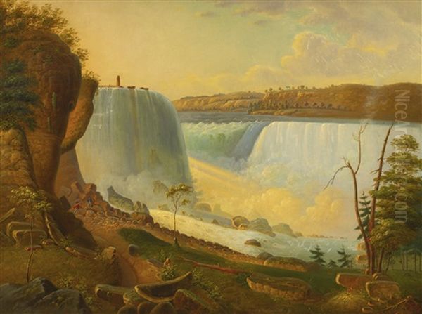 Niagara Falls Oil Painting by Gunther Hartwick