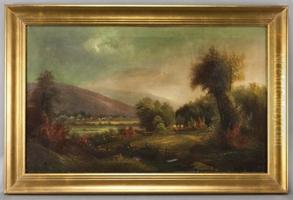 Hudson Valley Landscape Oil Painting by Gunther Hartwick