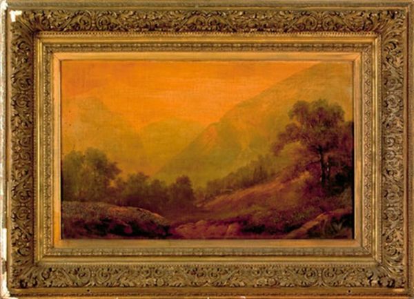 Mountain Landscape Oil Painting by Gunther Hartwick