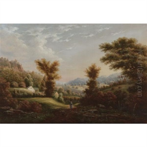 Early Autumn Landscape Oil Painting by Gunther Hartwick