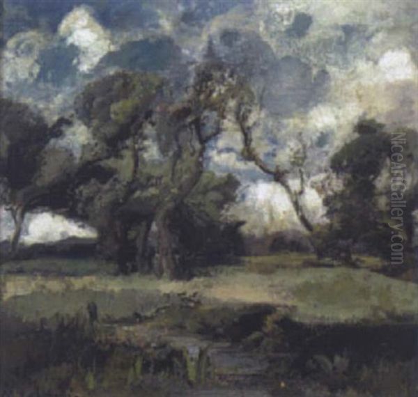 Motiv Aus Dem Dachauer Moor Oil Painting by Max Hartwig