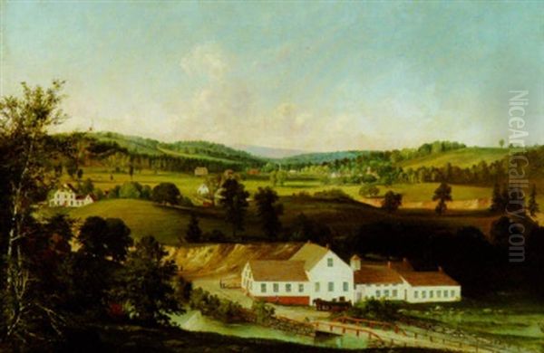 Township View Oil Painting by George Harvey