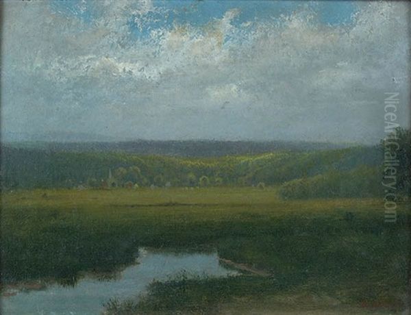 Scenic Overlook Landscape Oil Painting by George Harvey