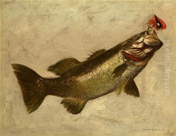 Black Bass Oil Painting by George Wainwright Harvey