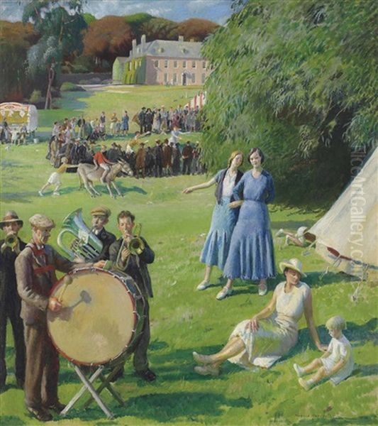 Fete Champetre Oil Painting by Harold Harvey