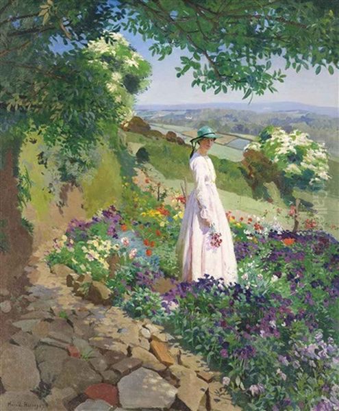 Summer Oil Painting by Harold Harvey