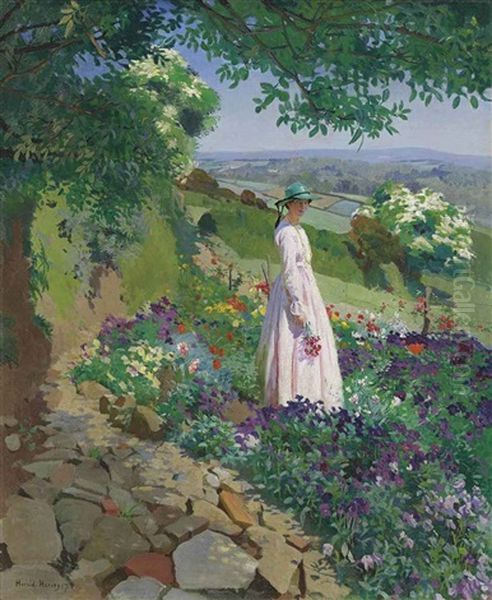 Summer Oil Painting by Harold Harvey