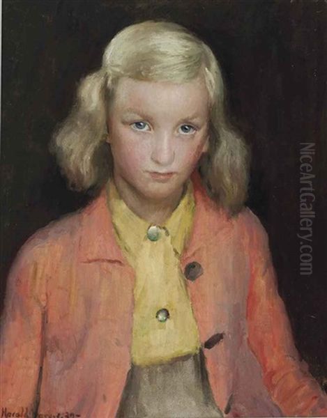 The Yellow Blouse Oil Painting by Harold Harvey