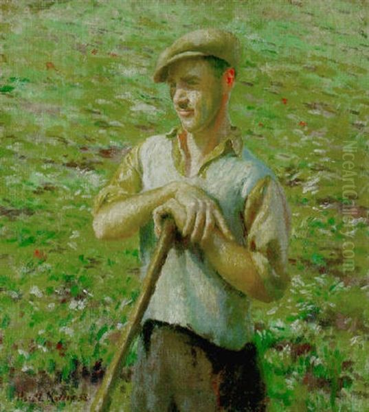 The Market Gardener Oil Painting by Harold Harvey