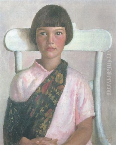 Zena Oil Painting by Harold Harvey