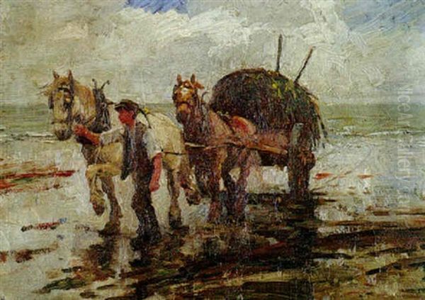 Gathering Seaweed by Harold Harvey