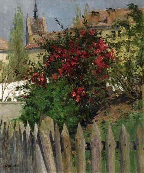 Bluhender Baum. Oil Painting by Wilhelm Balmer