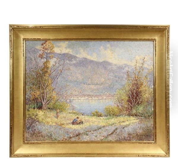 Family Outing (lake Garda) by James Taylor Harwood