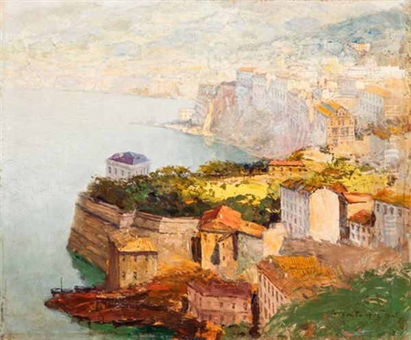 Sorrento Latkepe Oil Painting by Gyula Hary