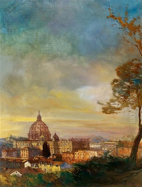 Roma Oil Painting by Gyula Hary