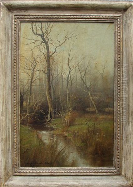 Autumn Landscape Oil Painting by Dubois Fenelon Hasbrouck