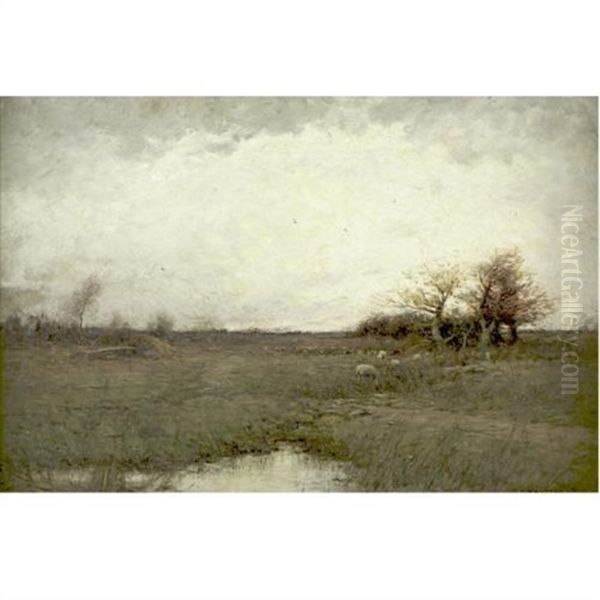 Autumn Landscape Oil Painting by Dubois Fenelon Hasbrouck