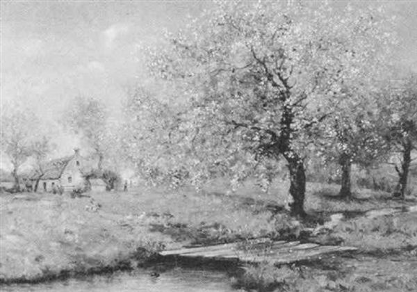 Spring Blossoms Oil Painting by Dubois Fenelon Hasbrouck