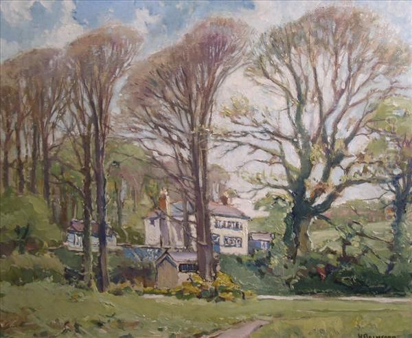 Lamorna Valley,cornwall Oil Painting by Hurst Balmford