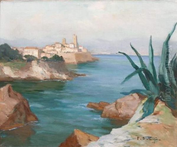 Paysages D'antibes Oil Painting by Paul Marcel Balmigere