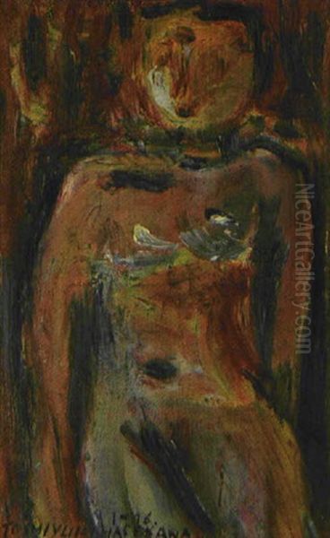 Female Nude Oil Painting by Toshiyuki Hasegawa