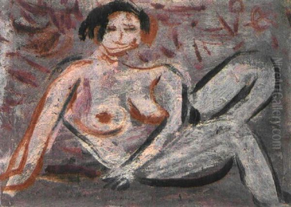 Female Nude Oil Painting by Toshiyuki Hasegawa