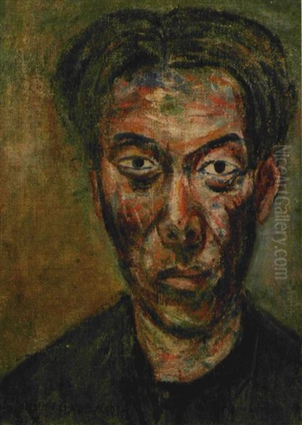 Self-portrait Oil Painting by Toshiyuki Hasegawa