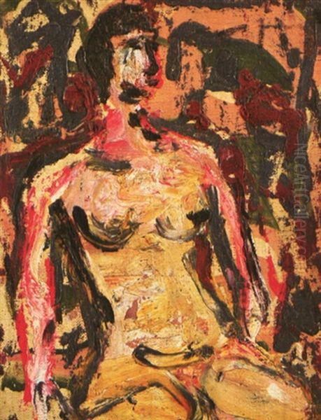 Female Nude Oil Painting by Toshiyuki Hasegawa