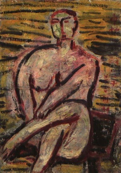 Female Nude Oil Painting by Toshiyuki Hasegawa