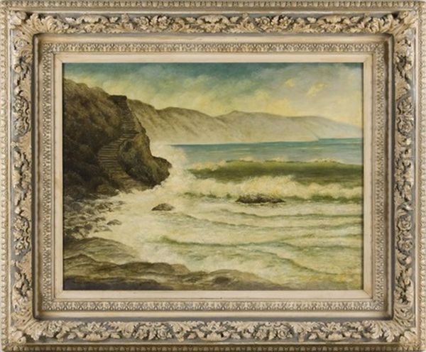 Coastline Oil Painting by Charles Field Haseltine