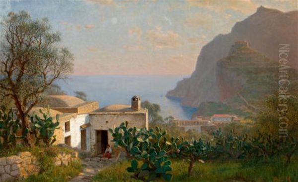 Capri Landscape Oil Painting by William Stanley Haseltine