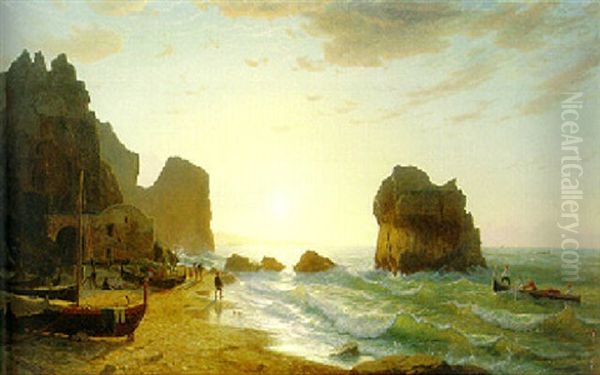 Sunset In Capri by William Stanley Haseltine